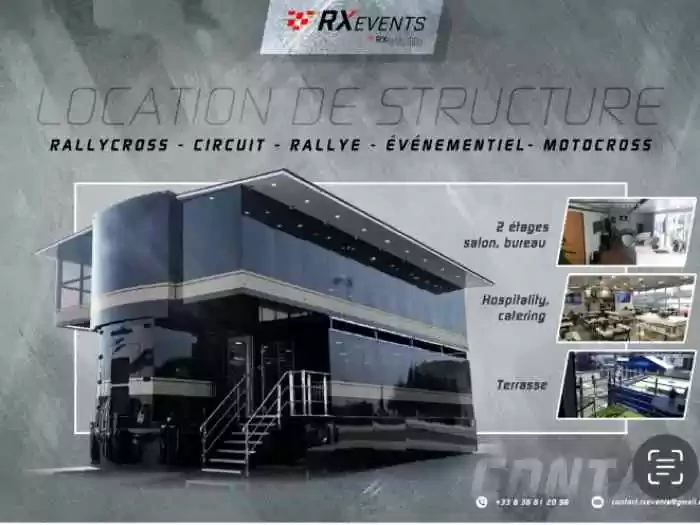 Hospitality semi-trailer for hire
