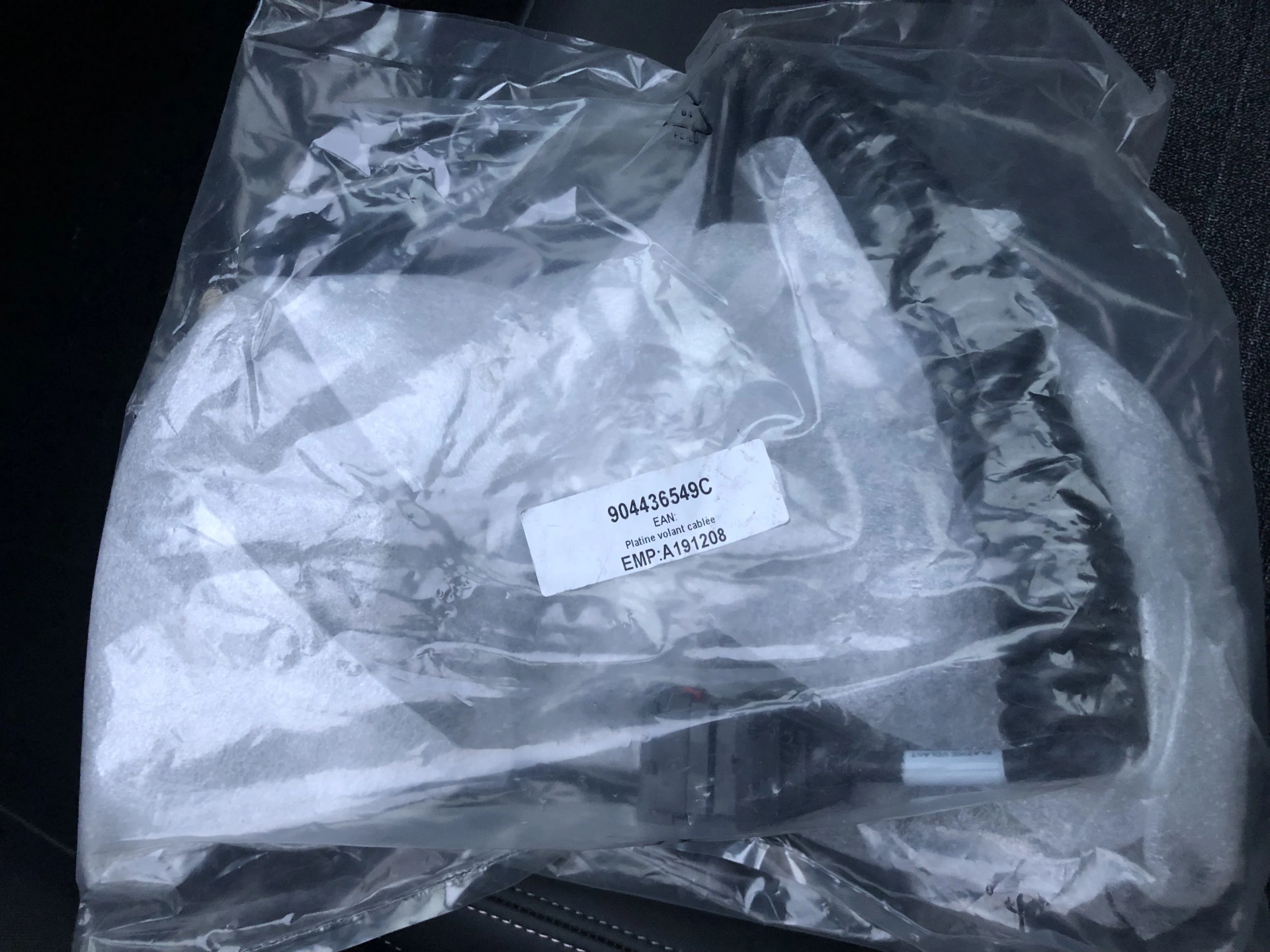 Genuine Peugeot Sport wired steering wheel plate – photo 3
