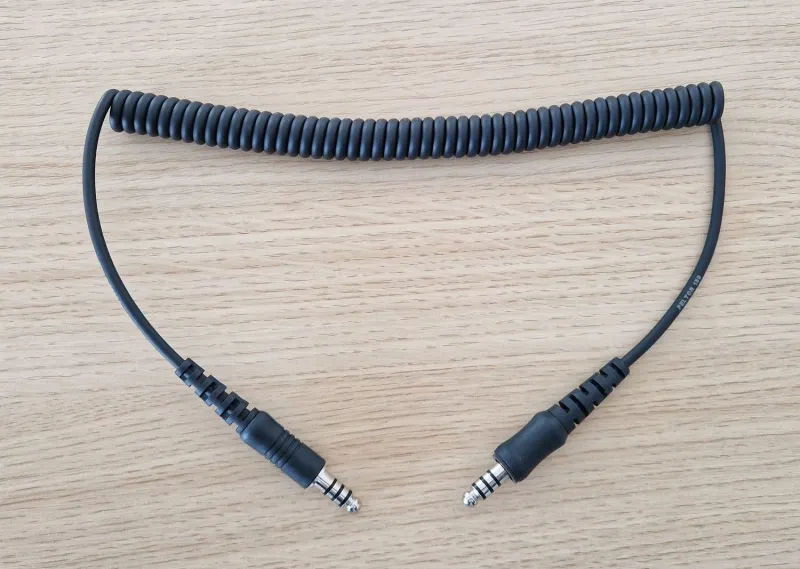 On-board radio connection cable – STILO or BELL headset to STILO or PELCO radio