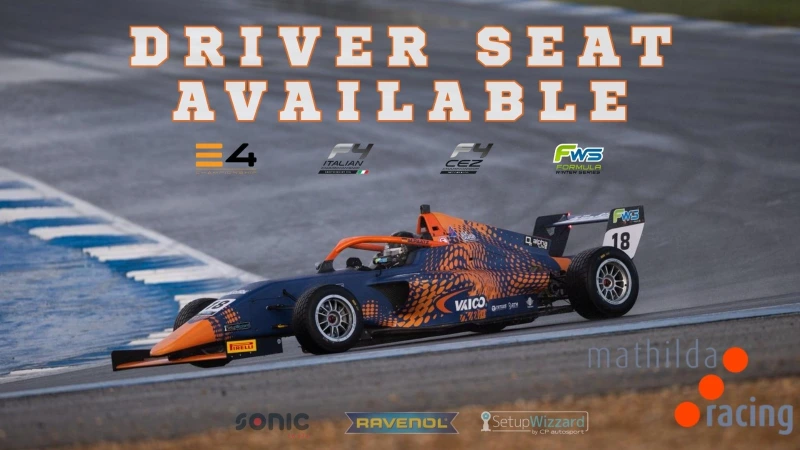 Siège conducteur disponible pour F4 CEZ, Italian F4