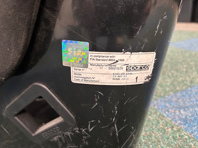 SPARCO bucket seat size XXL