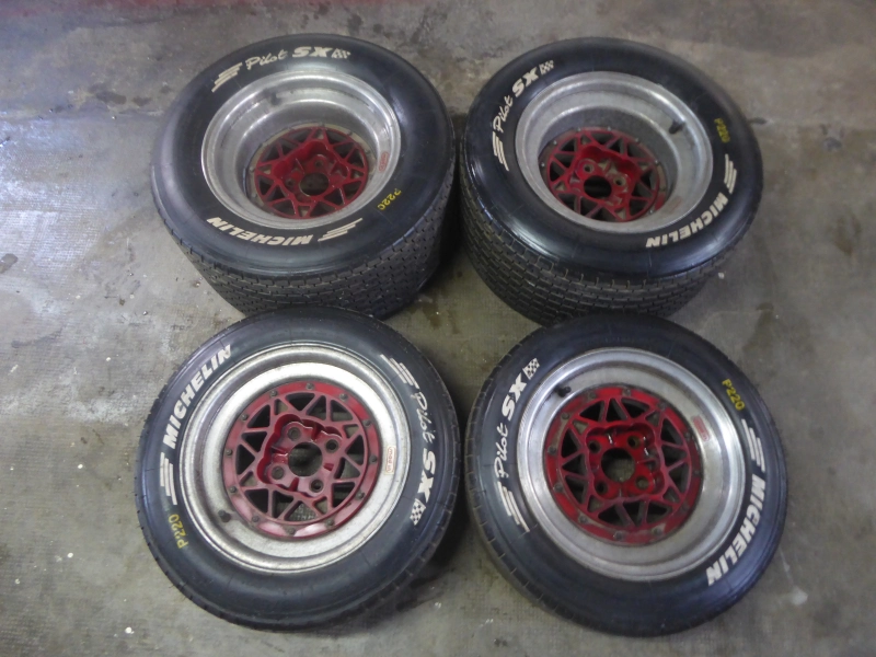 Mad'in wheels with rain tyres