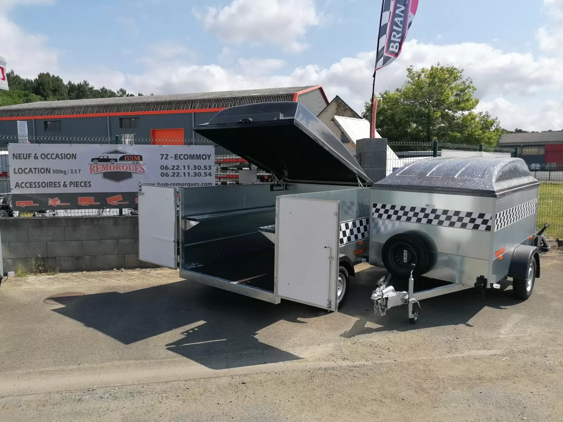 New trailer for 1 or 2 karts / KARTING - 500-750kg GVW
