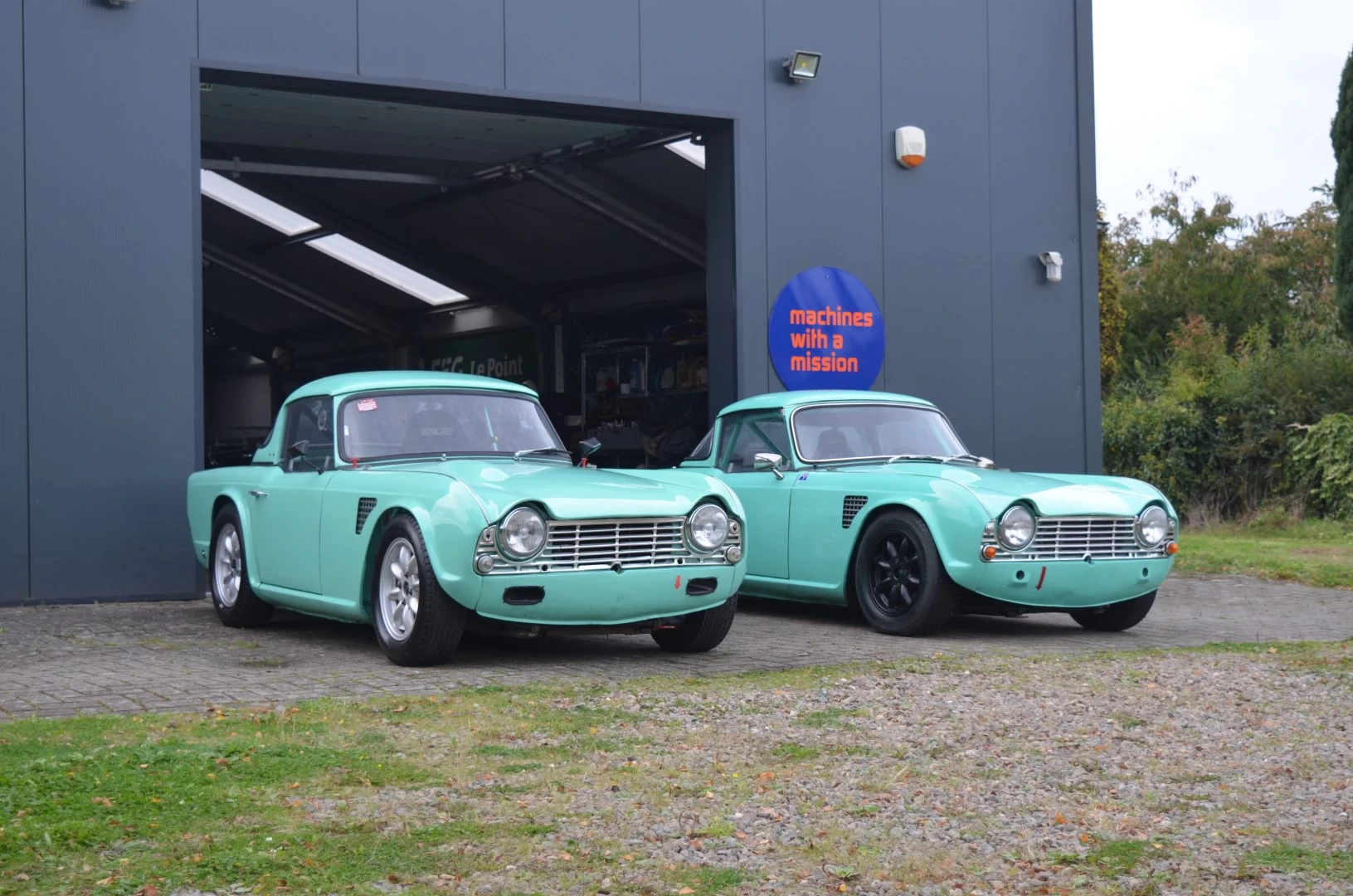 A matching pair of competition TR4’s