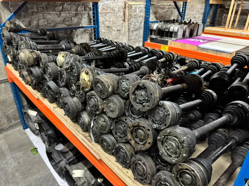 Porsche Cardan shafts, old and new