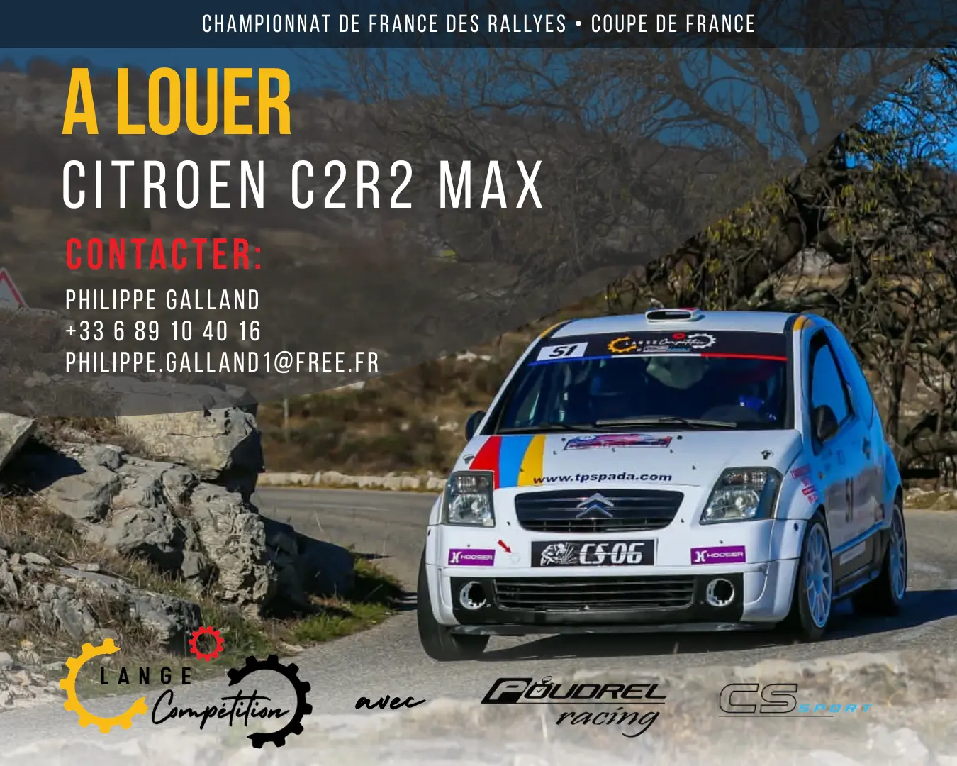 FOR RENT Modern-Southern Region-Citroen C2R2 Max by LANGE COMPETITION – photo 1