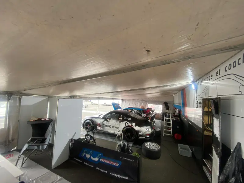 SEMI Trailer 6 cars + awning 2002