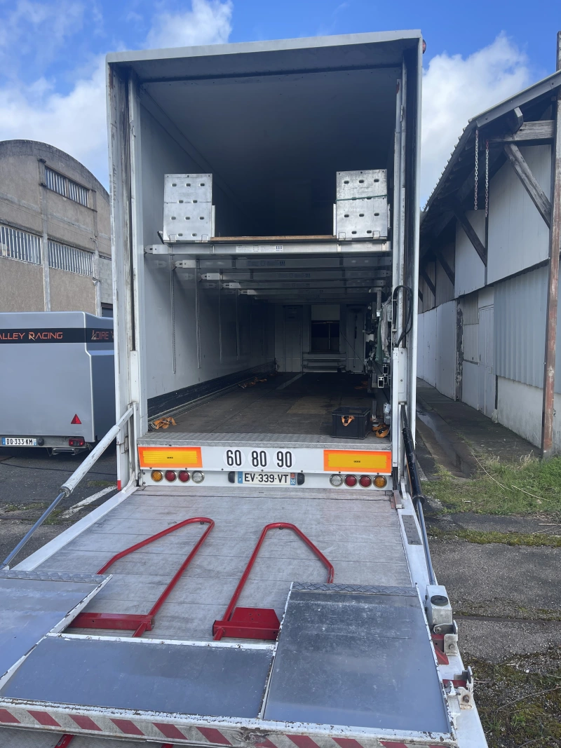 Ensemble Tracteur DAF XF 510 Euro 6 + Semi-remorque Trouillet + Auvent 8x16