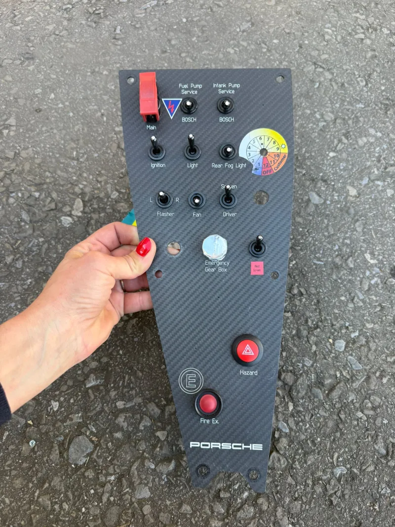 Carbon centre console plate Porsche 991 Cup - 9916412458E