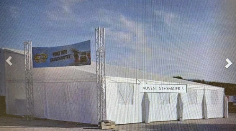 Auvent Steigmair 13,35x8m