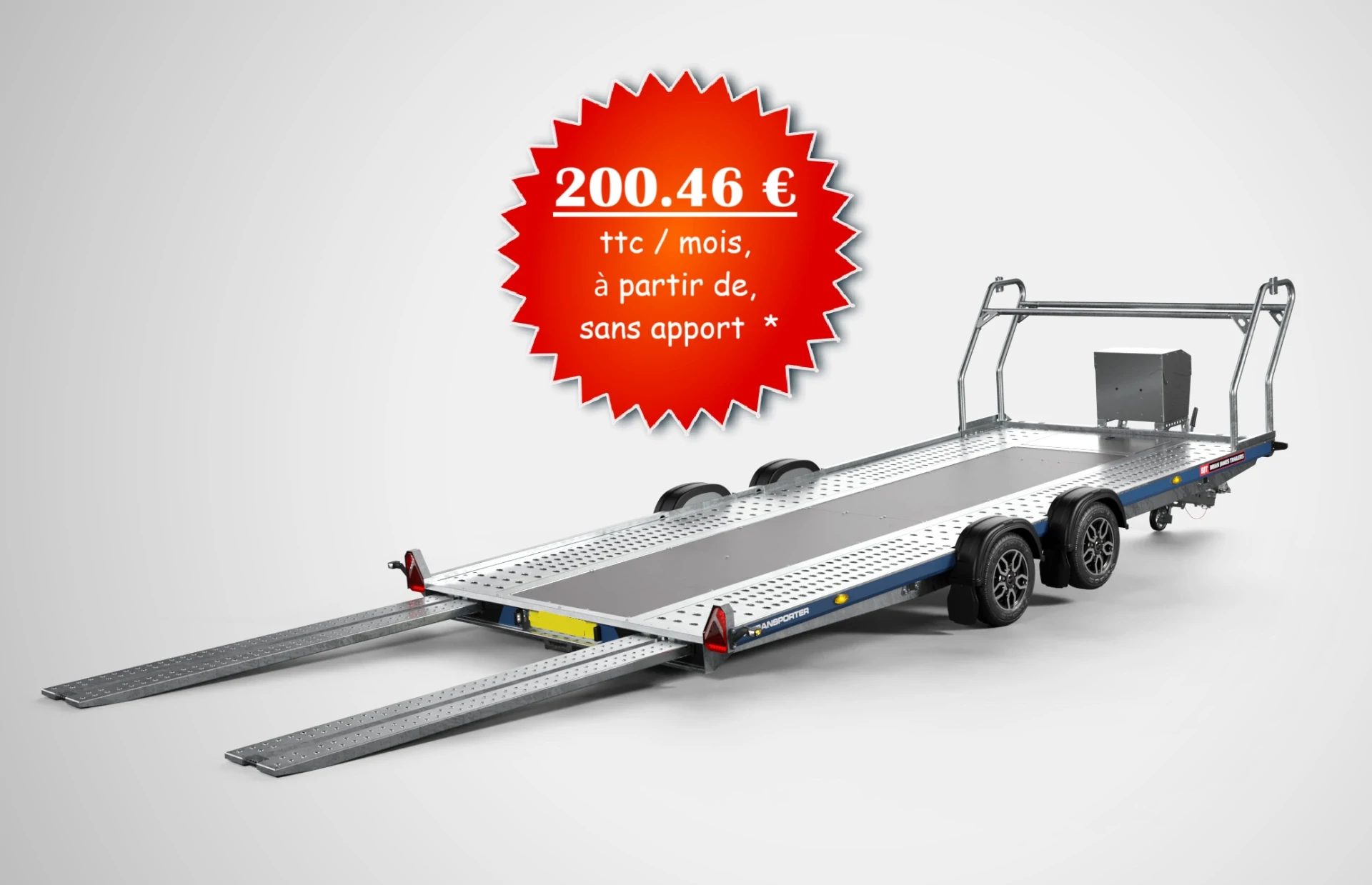 *EN STOCK* remorque porte voiture BRIAN JAMES A TRANSPORTER 5mx2,10m neuve – photo 1