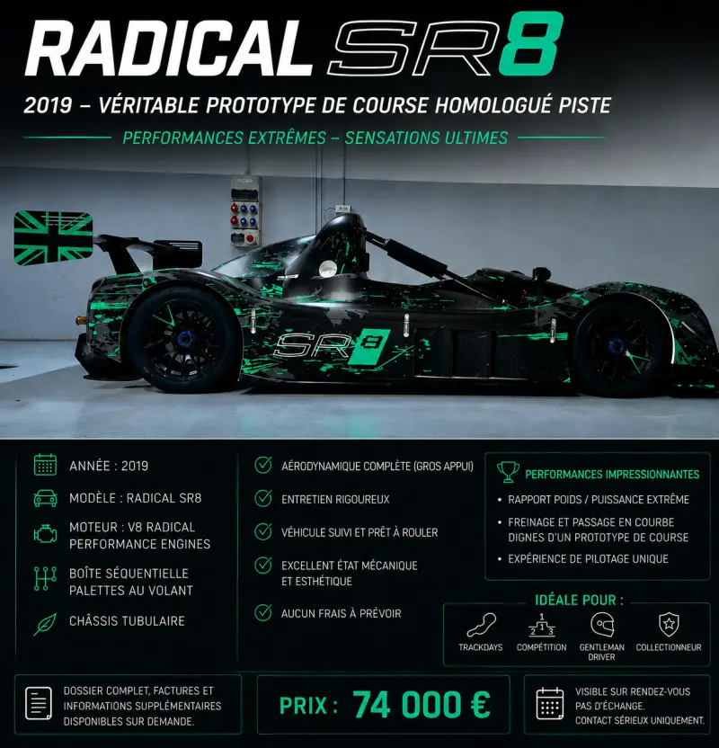 Radical SR8 2019 Evo 2200 kms