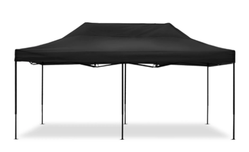 Tente noire pliable 6x3m