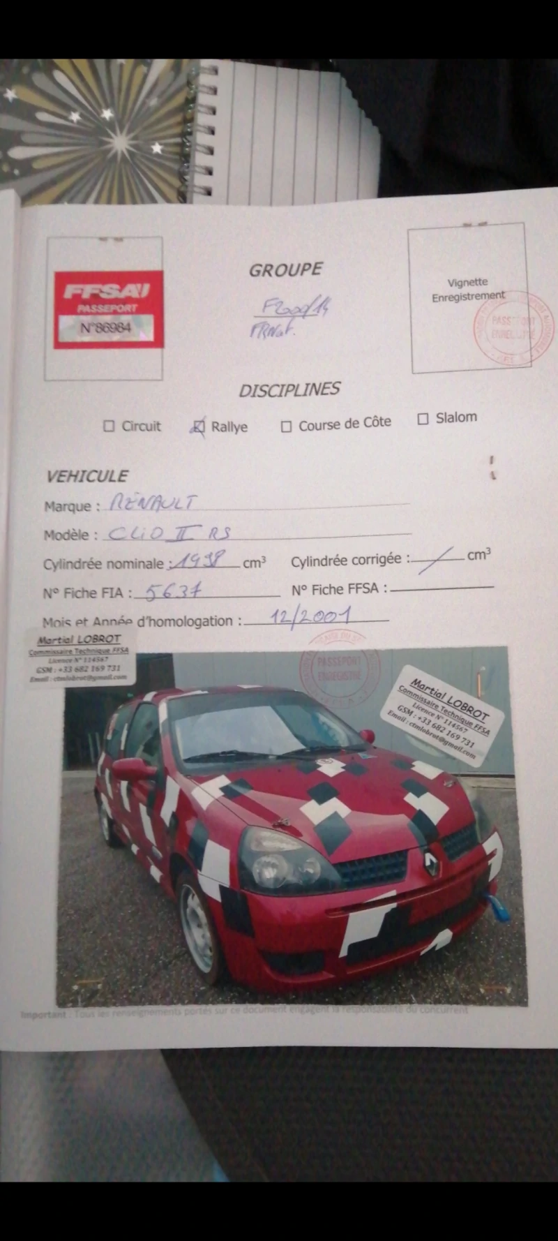 Clio 2 RS phase 3 182 CV boite STDA6 à réparer