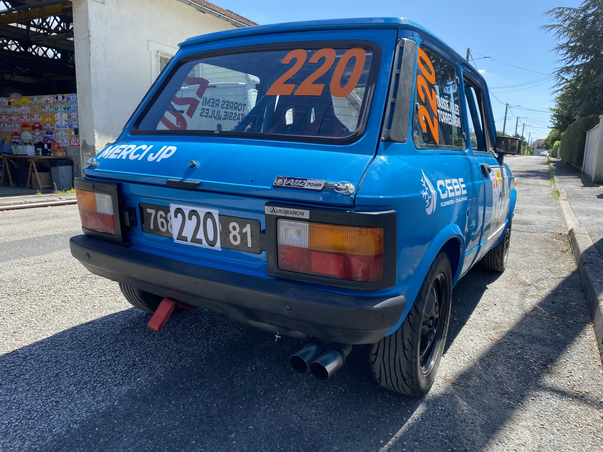 VENDS AUTOBIANCHI A 112 ABARTH RALLYE