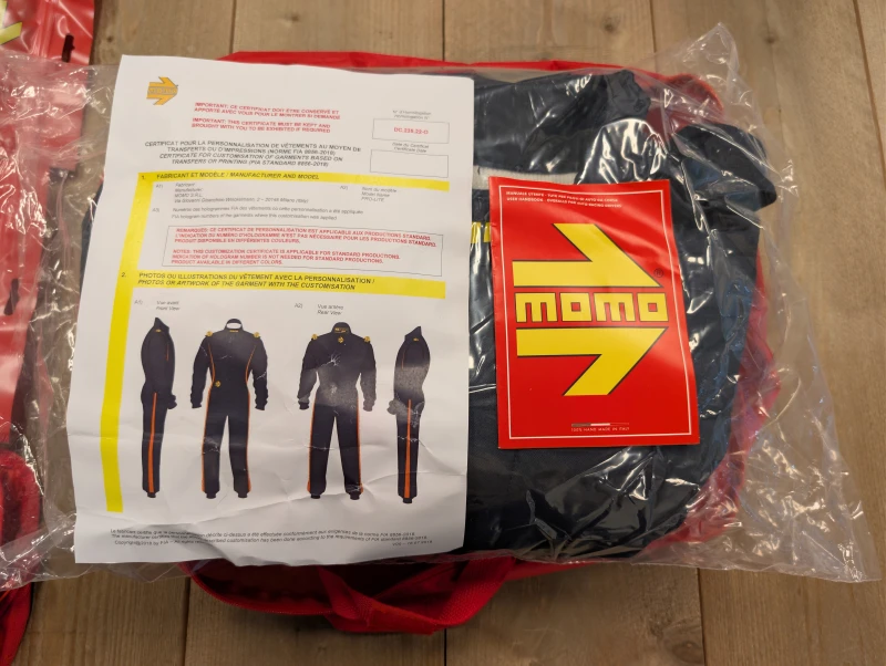Combinaison de course Momo Pro-Lite Night Navy, taille 64 (FIA 8856-2018)