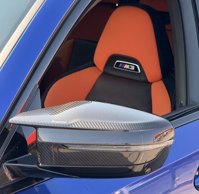 New Akrapovič Carbon Fibre Mirror Cap Set for BMW M - High Gloss