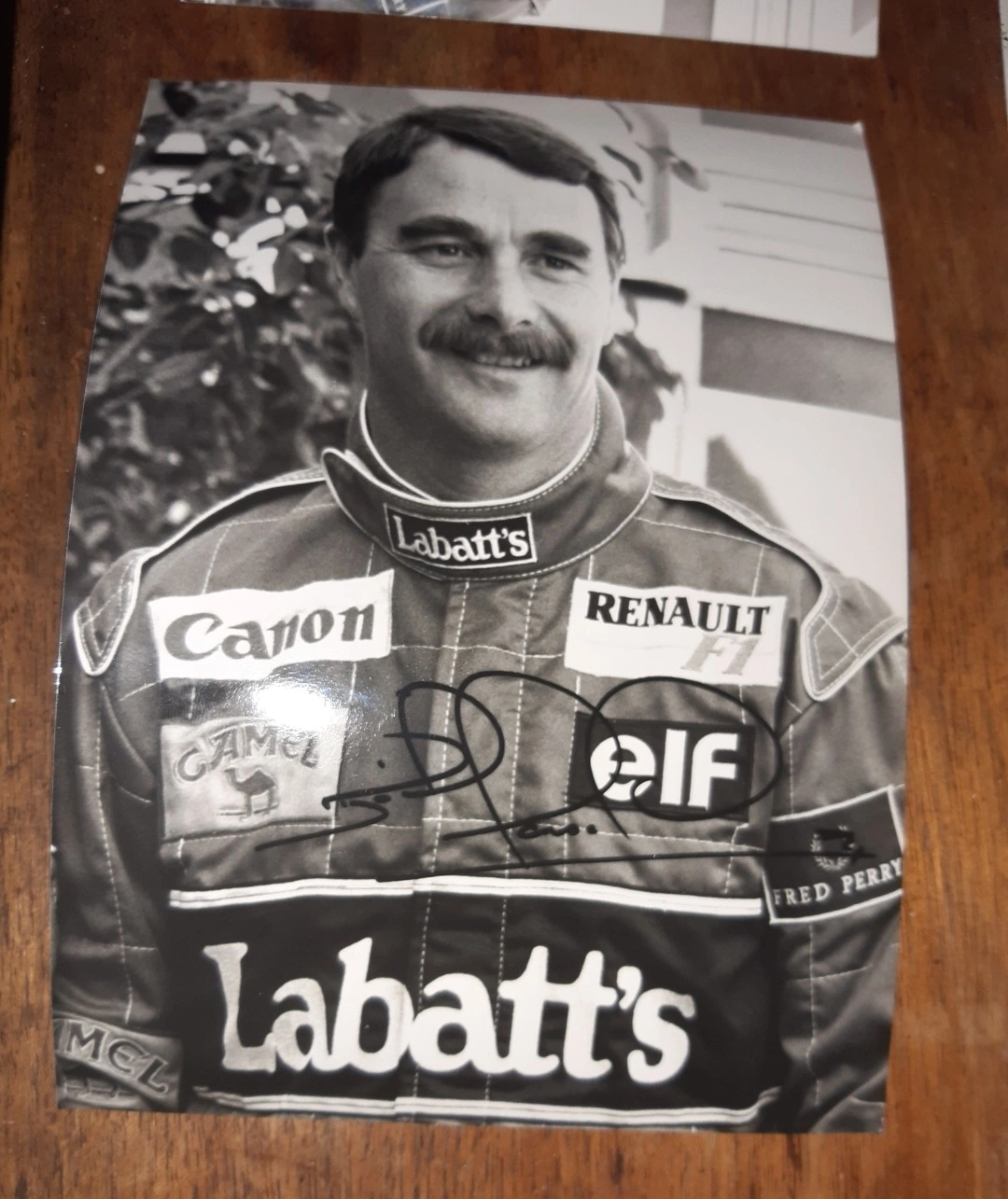 Photos Dédicacées de Monsieur Nigel Mansell et Riccardo Patrese – photo 2