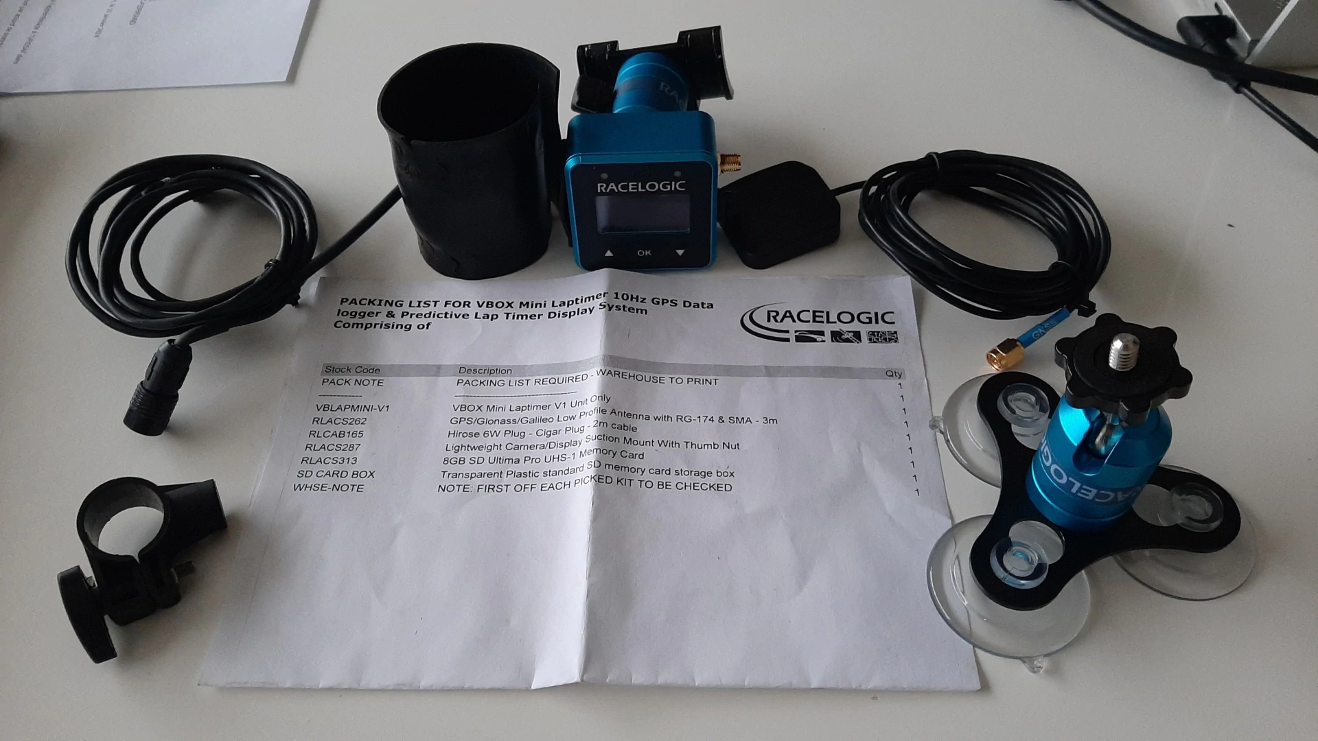 Vbox Mini Laptimer 10HZ GPS Data