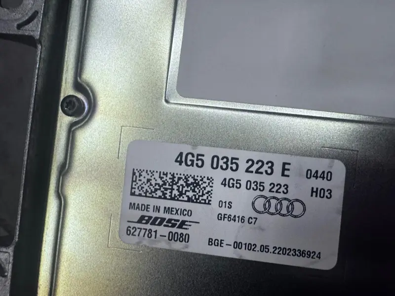 Amplificateur BOSE Porsche® 911 991 / 718 Cayman 982 - 4G5035223E