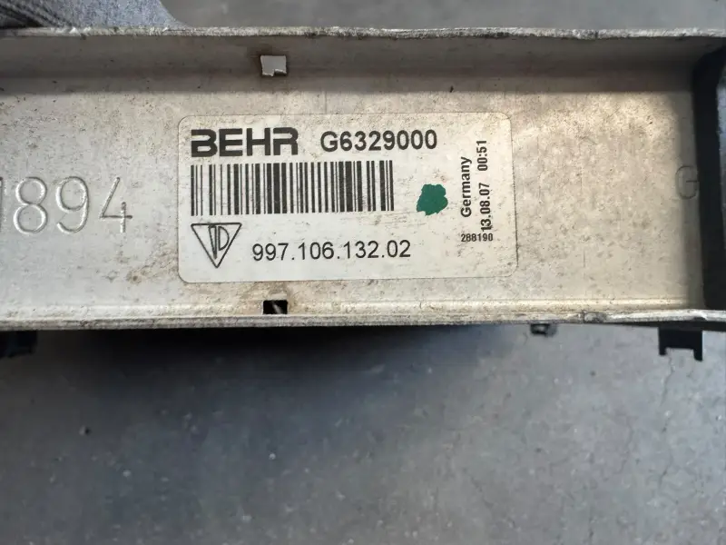 Radiator for Porsche 987, 997, GT3, GT3 Cup – 99710613202