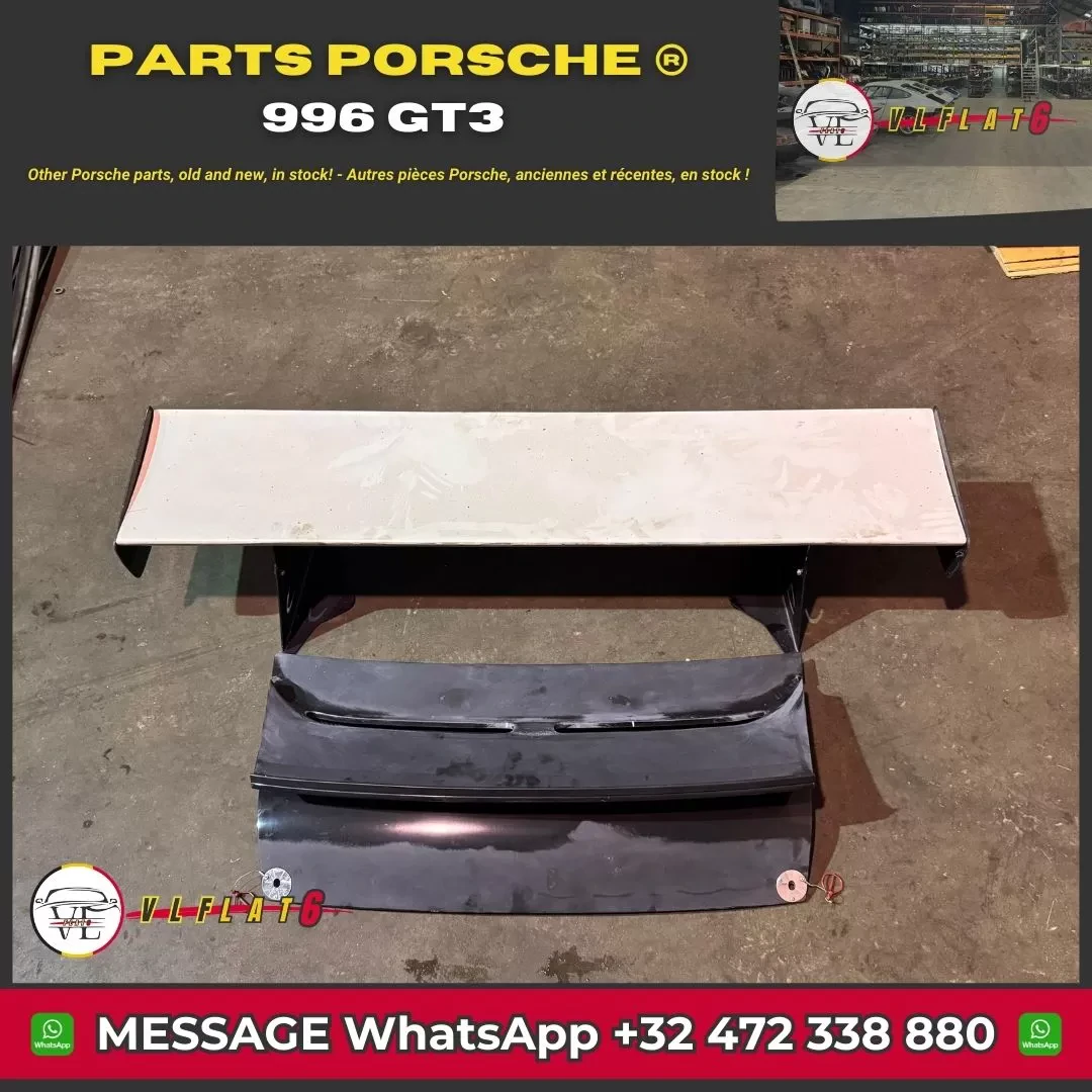 Spoiler and bonnet for Porsche 996 GT3