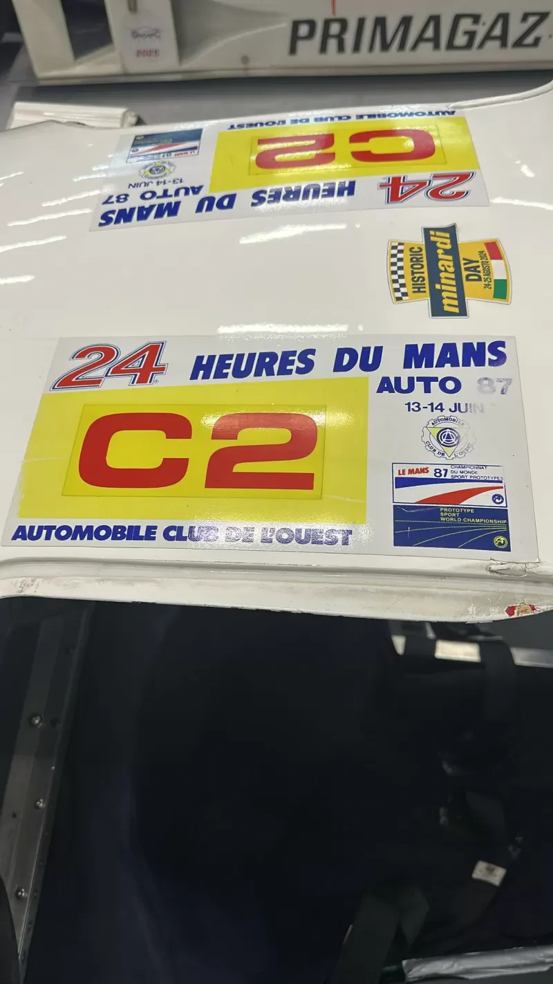 TIGA GC287 Gruppo C2 ex 24h Le Mans 1987 châssis #350