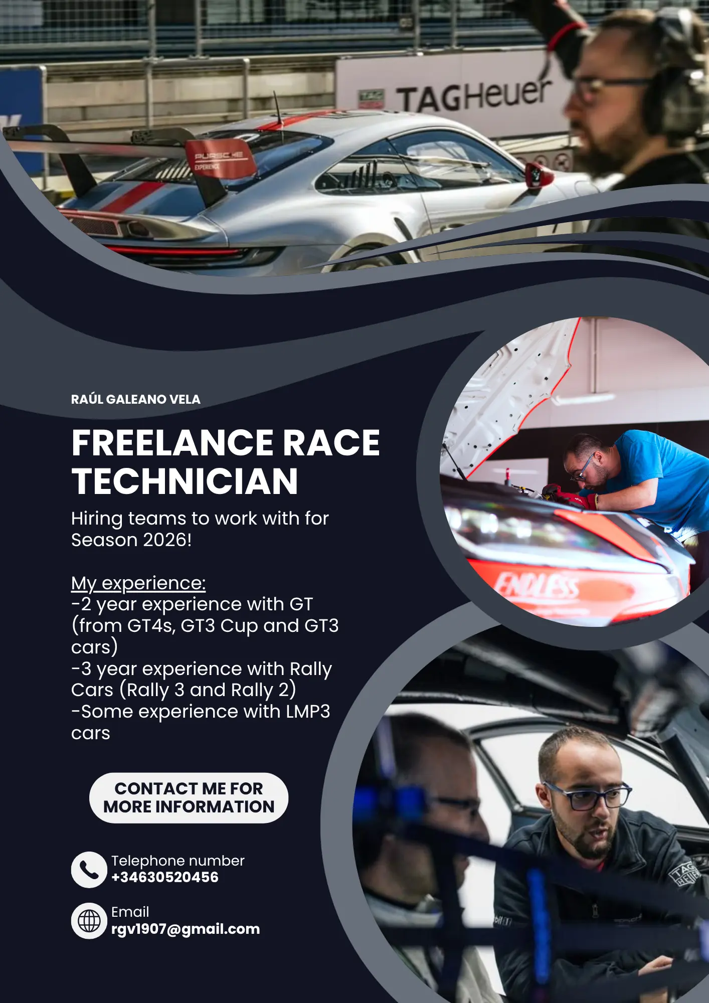 Freelance Race Mechanic available – photo 1
