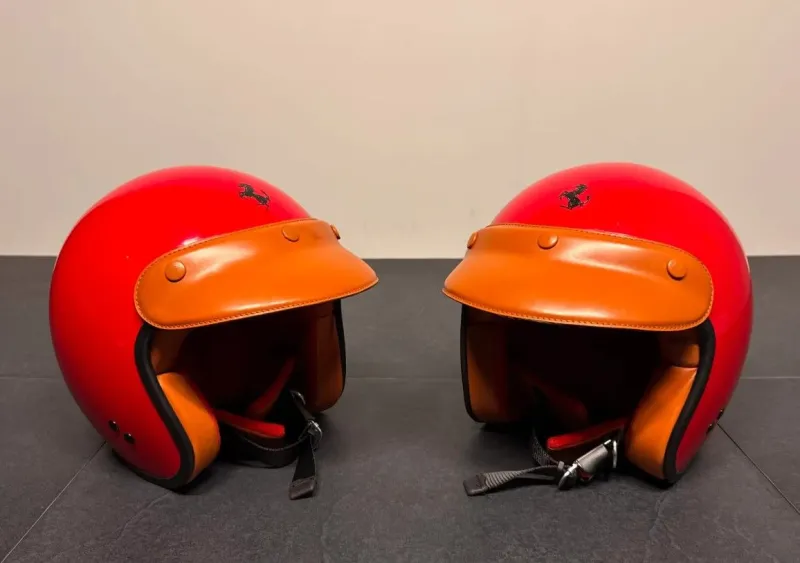 Ferrari open-face helmets
