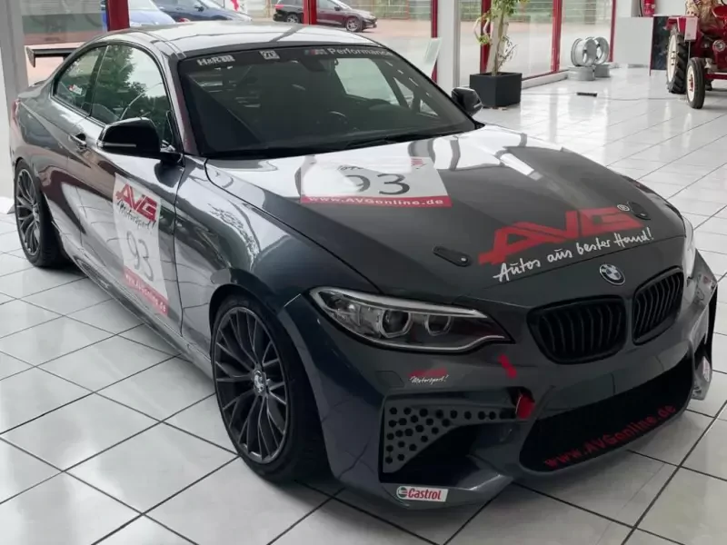 BMW M235i Racing Cup conversion with DMSB vehicle pass and possible road registration