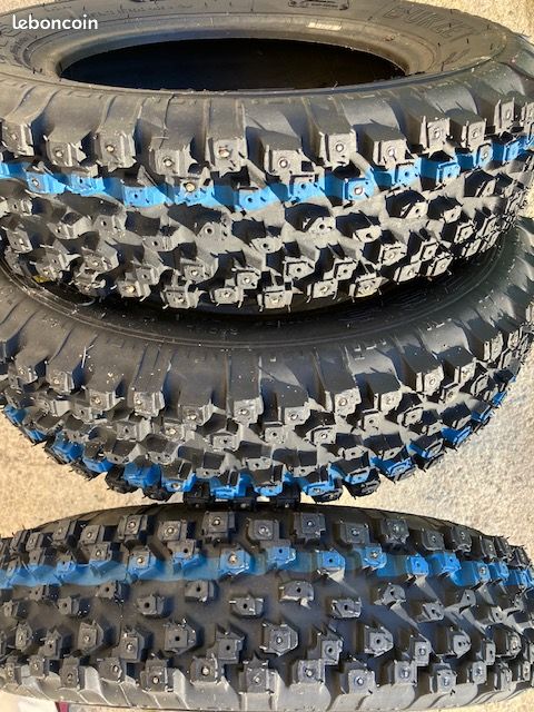 4 new Rallye tyres 145/80/13 150 studs BURZET