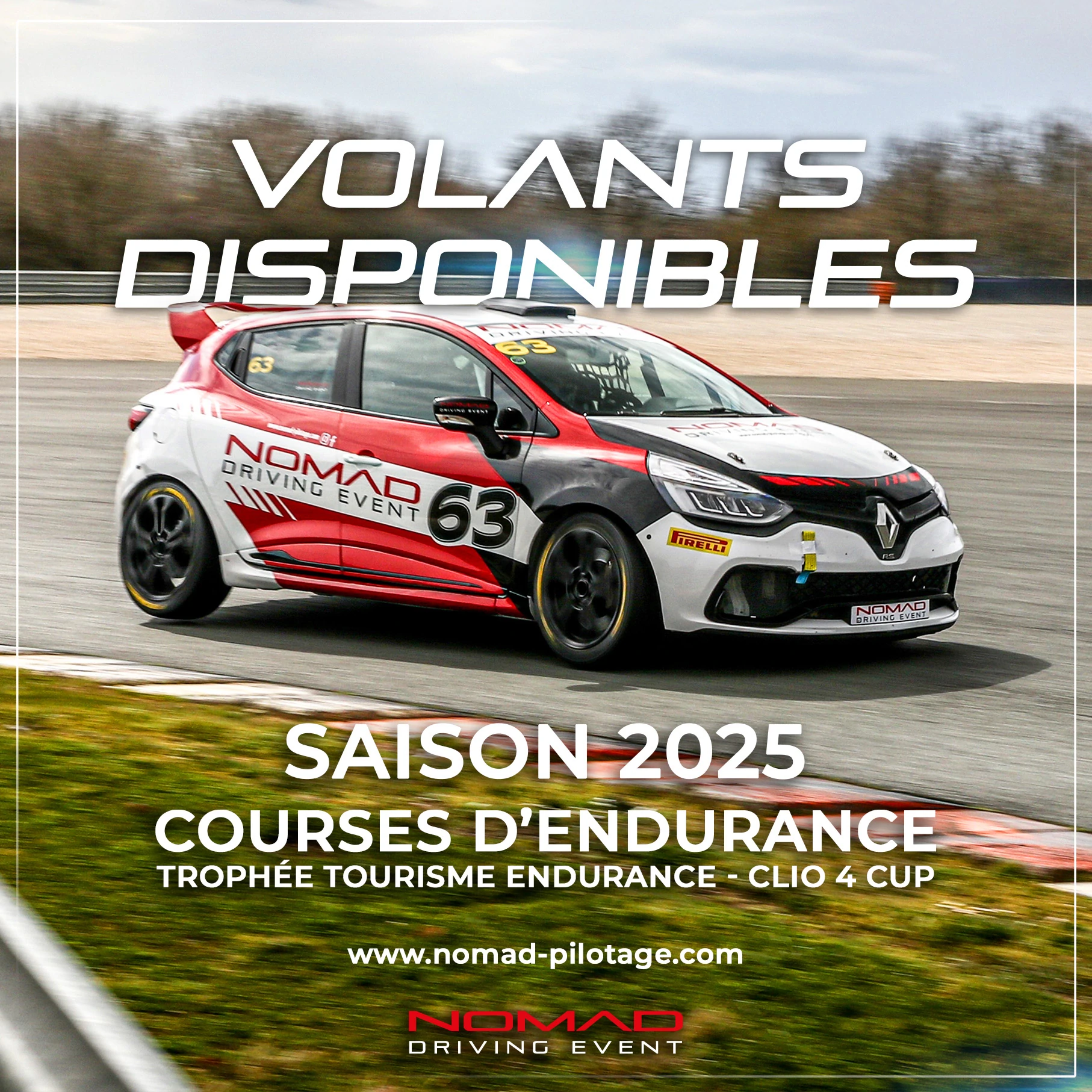 Search for Clio 4 Cup Drivers - Endurance TTE Pirelli Series