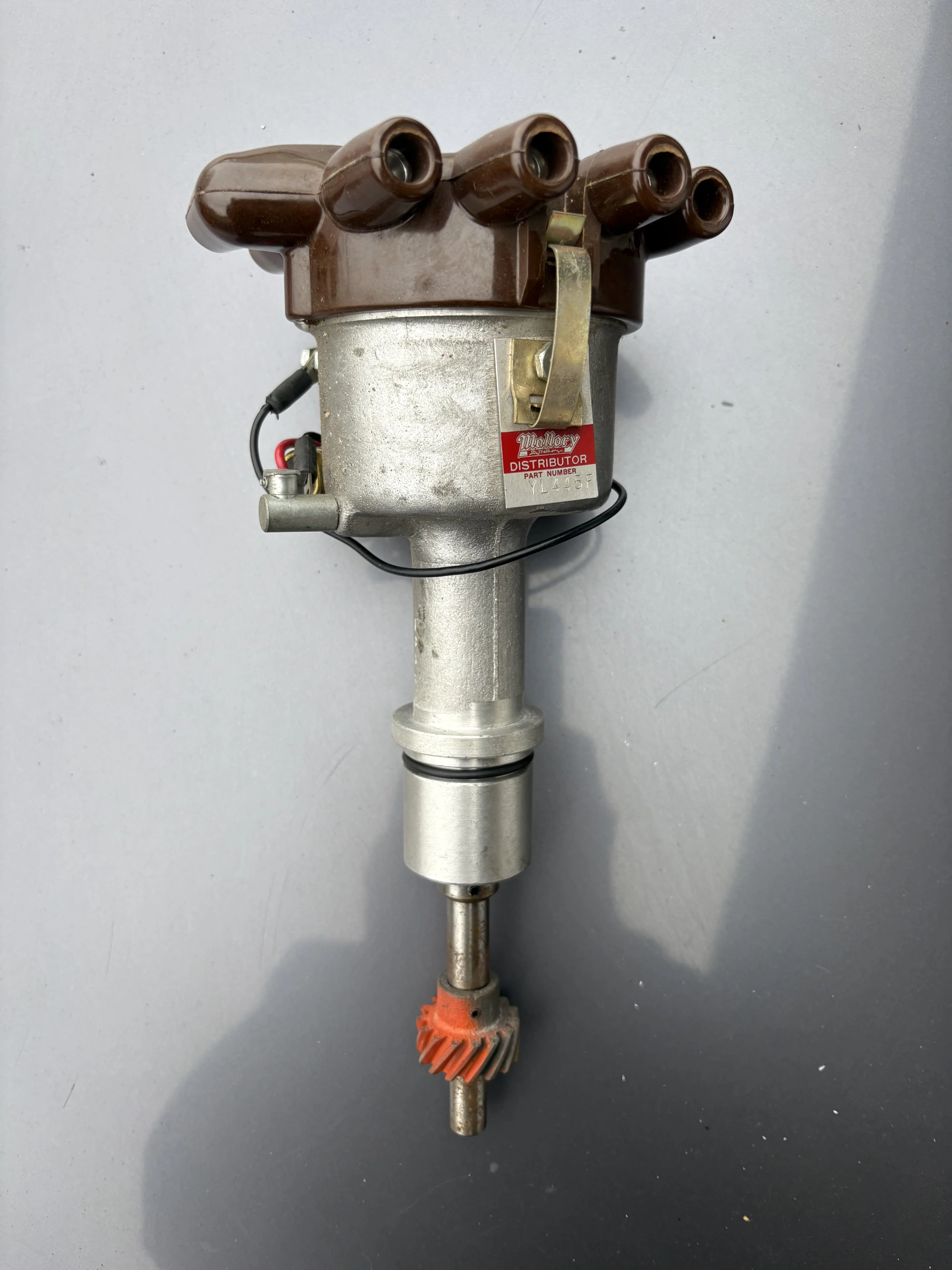 RARE allumeur Mallory “crab cap” neuf pour Small Block Ford - Mustang - Mercury - Cougar - Compétition Historique – photo 1