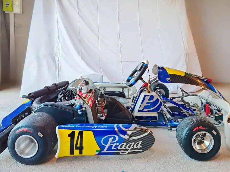 Competition karting PRAGA Dragon Evo3 Rotax National 125cc engine - Ready to go