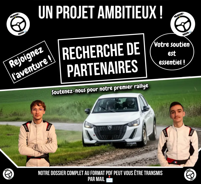 Recherche de partenaires pour débuter en rallye