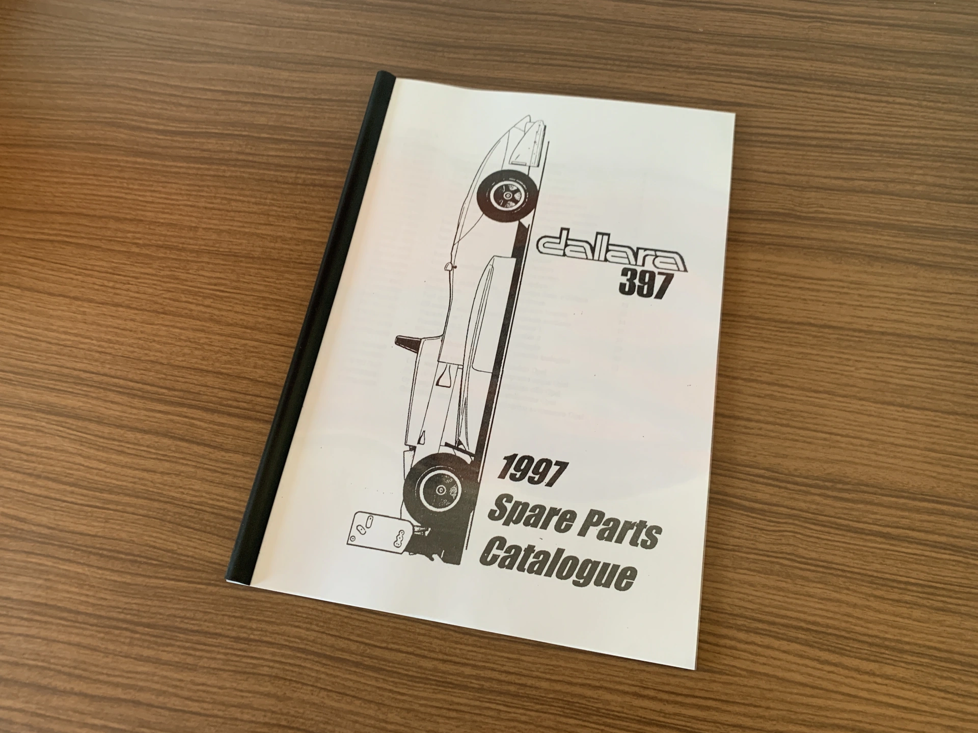 Dallara 397 - 1997 Spare Parts Catalogue – photo 1
