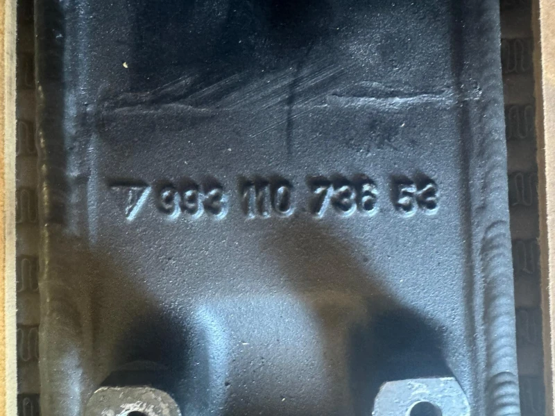 Intercooler Porsche 911 type 993, reference 99311033053