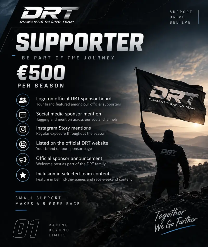 DRT | Partenariat de sponsoring avec Diamantis Racing Team