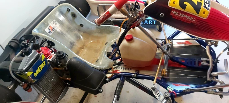 2 kartings 125 rotax otk chassis kosmic tony kart with trailers and accessories