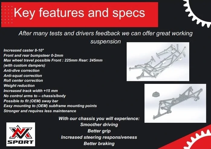 MV Sport Double Wishbone Suspension