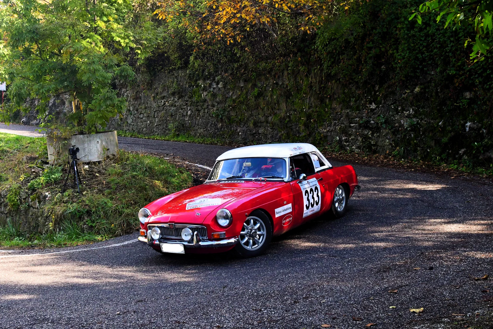 Historic 1963 MGB competition car with FIA PTH