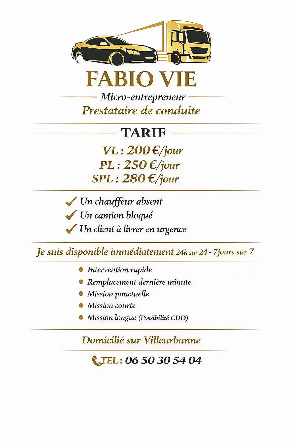 Chauffeur / Prestataire de conduite – photo 1