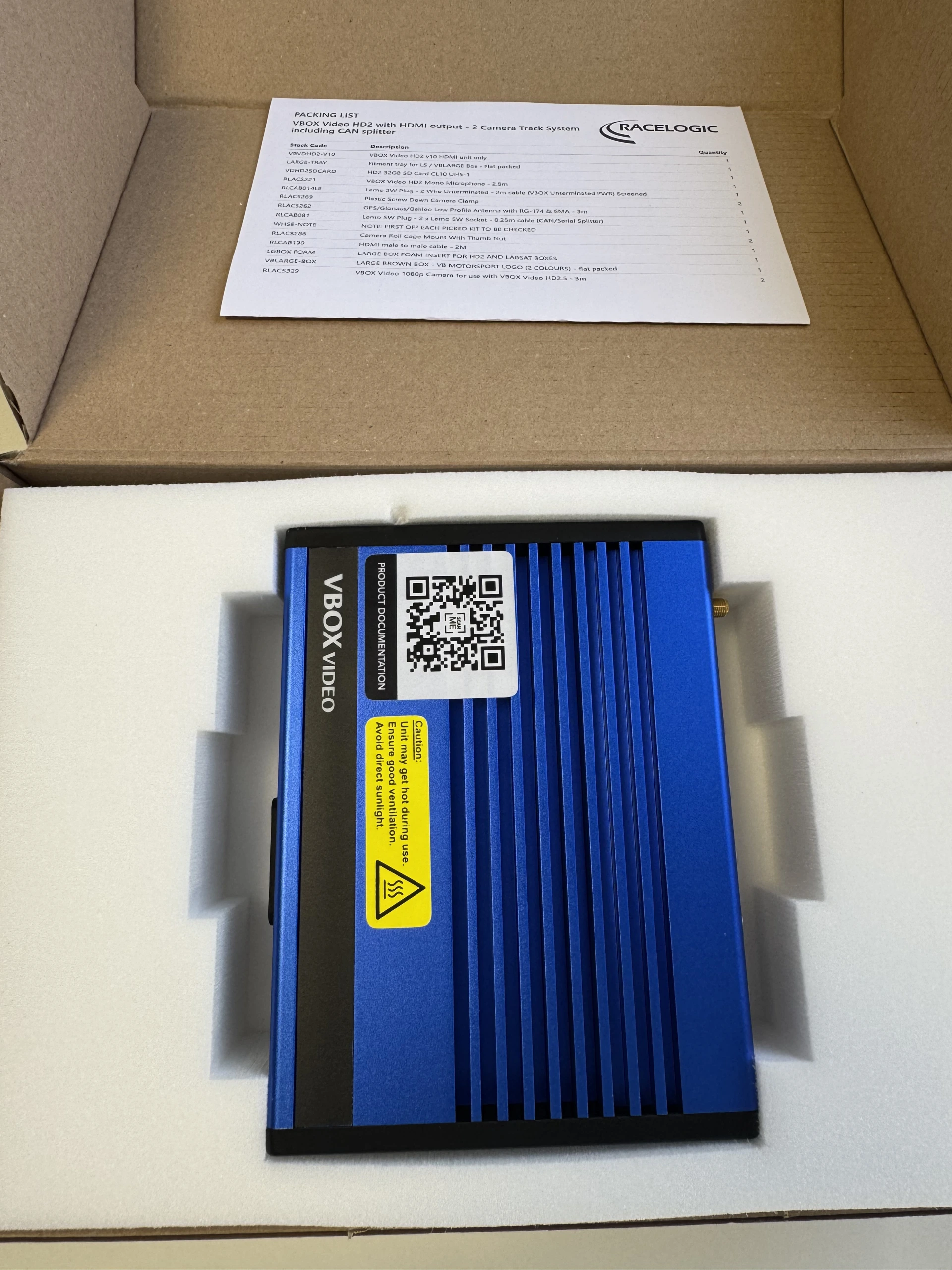 VBOX VIDEO HD2 NEUVE - Track Package 2 Caméras/OLED/CAN Spliter – photo 3
