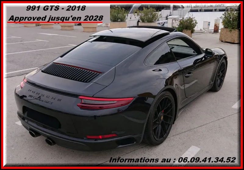 PORSCHE 991 Carrera GTS 450 cv en version PDK - Garantie Approved jusqu'en 02/2028