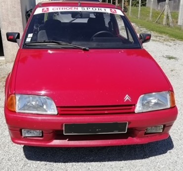 Citroën AX Sport Phase 2 1988 d'origine – Carte grise normale