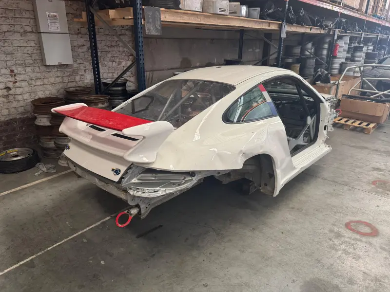 Porsche 997 GT3 Rallye (GT10) accidentée