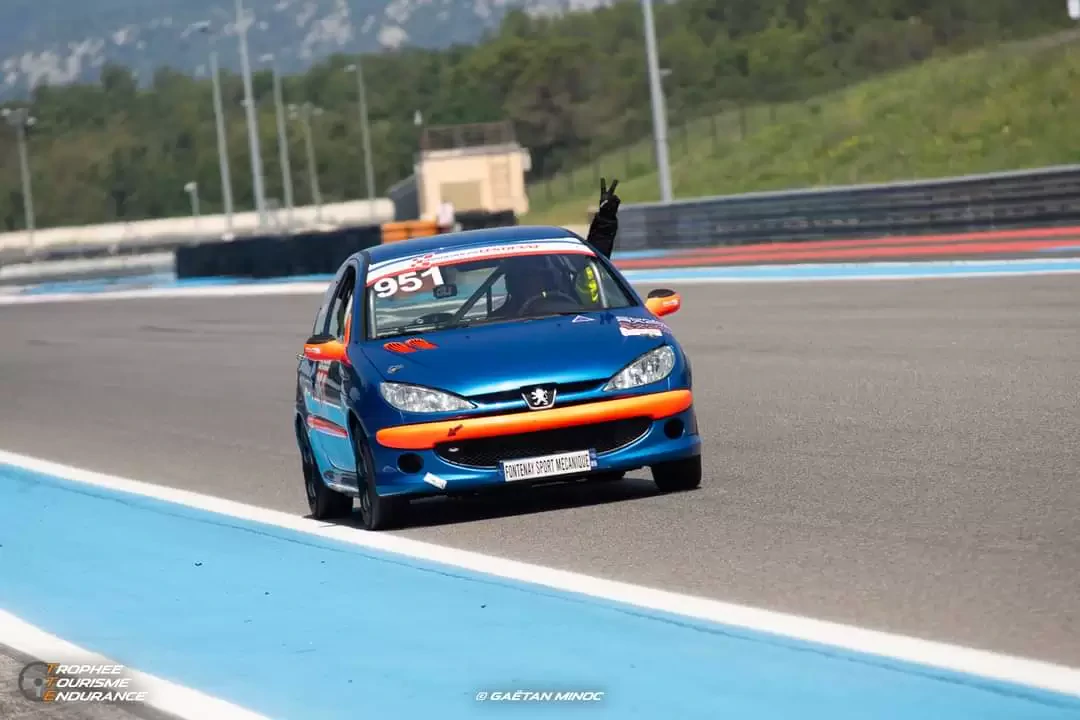 206 RPS racing car hire