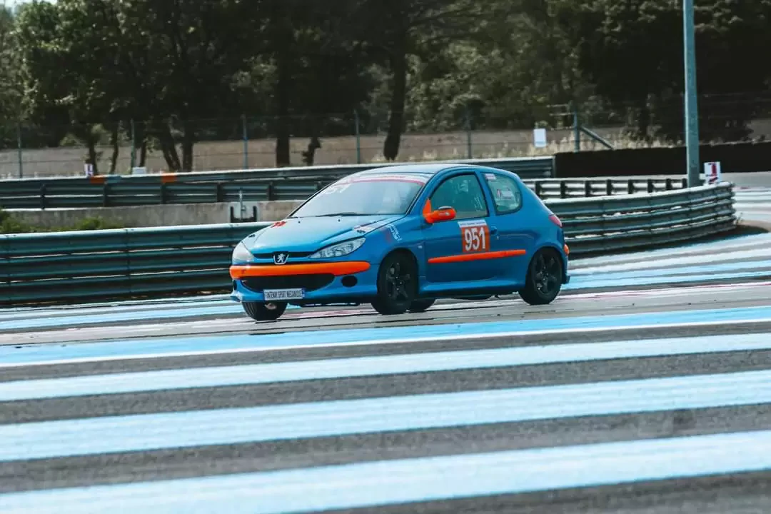 206 RPS racing car hire