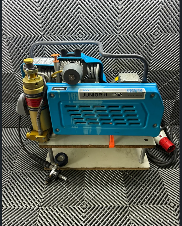 Used. Bauer Junior II high-pressure air compressor.