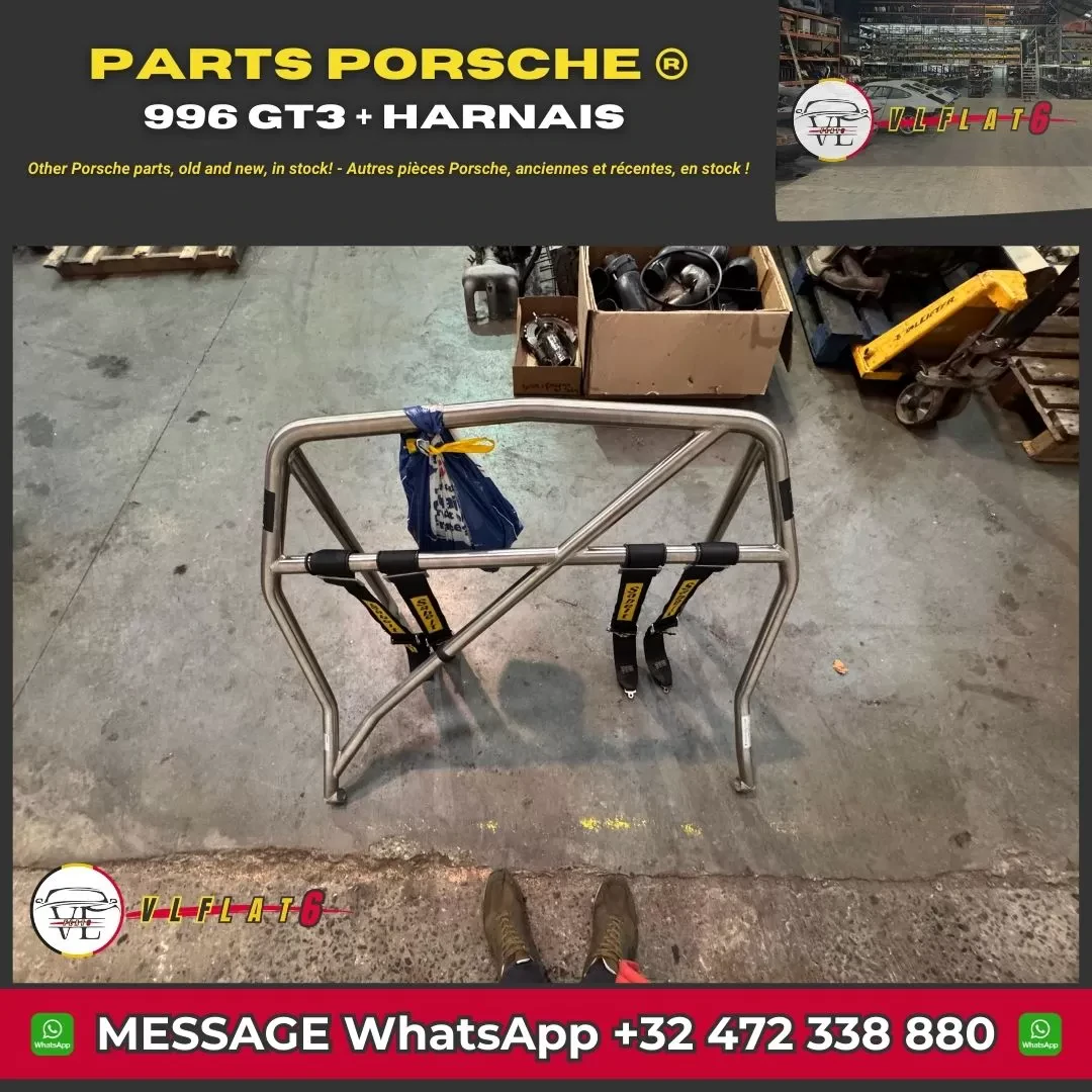 Roll bar with harness for Porsche 996 GT3